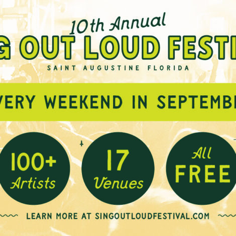 Sing Out Loud Festival 2026 free local showcases in St. Augustine