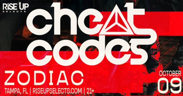 Cheat Codes at Zodiac Tampa — October 9, 2026