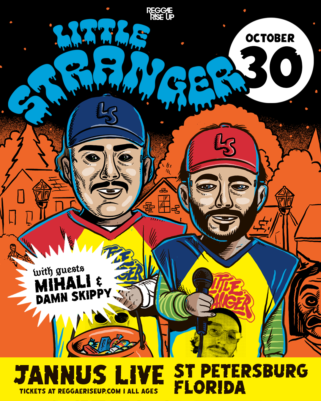 Little Stranger with Mihali and Damn Skippy — Friday, October 30, 2026 at Jannus Live full event flyer