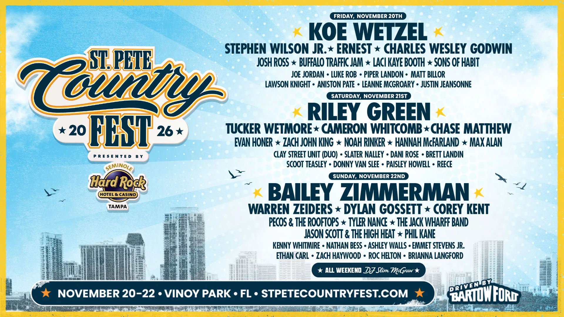 St. Pete Country Fest 2026 at Vinoy Park