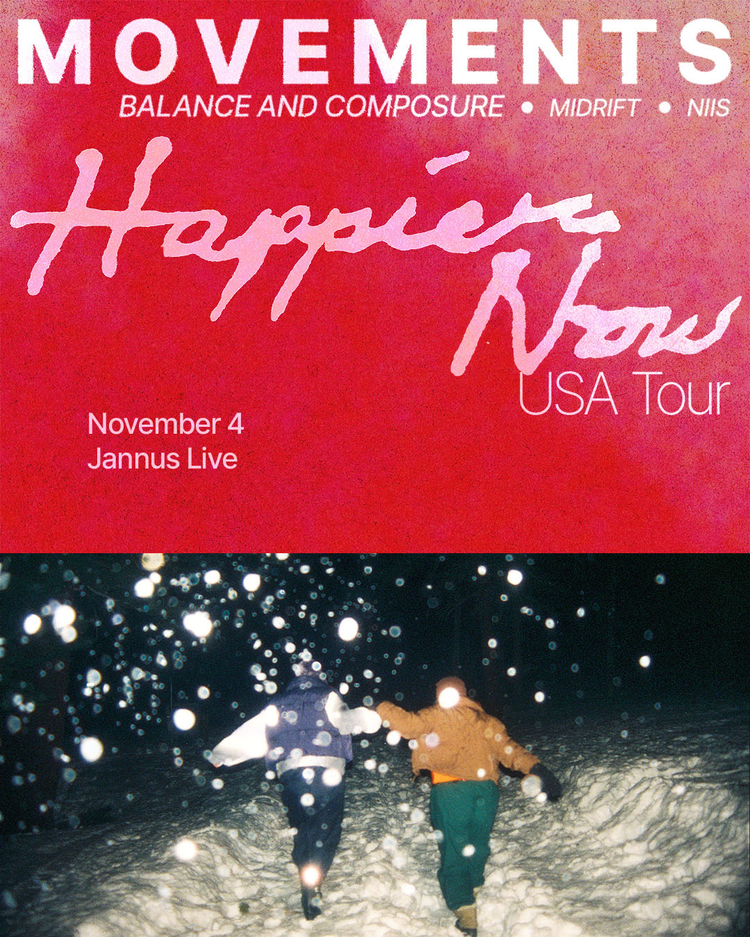 Movements — Jannus Live — November 4, 2026 flyer