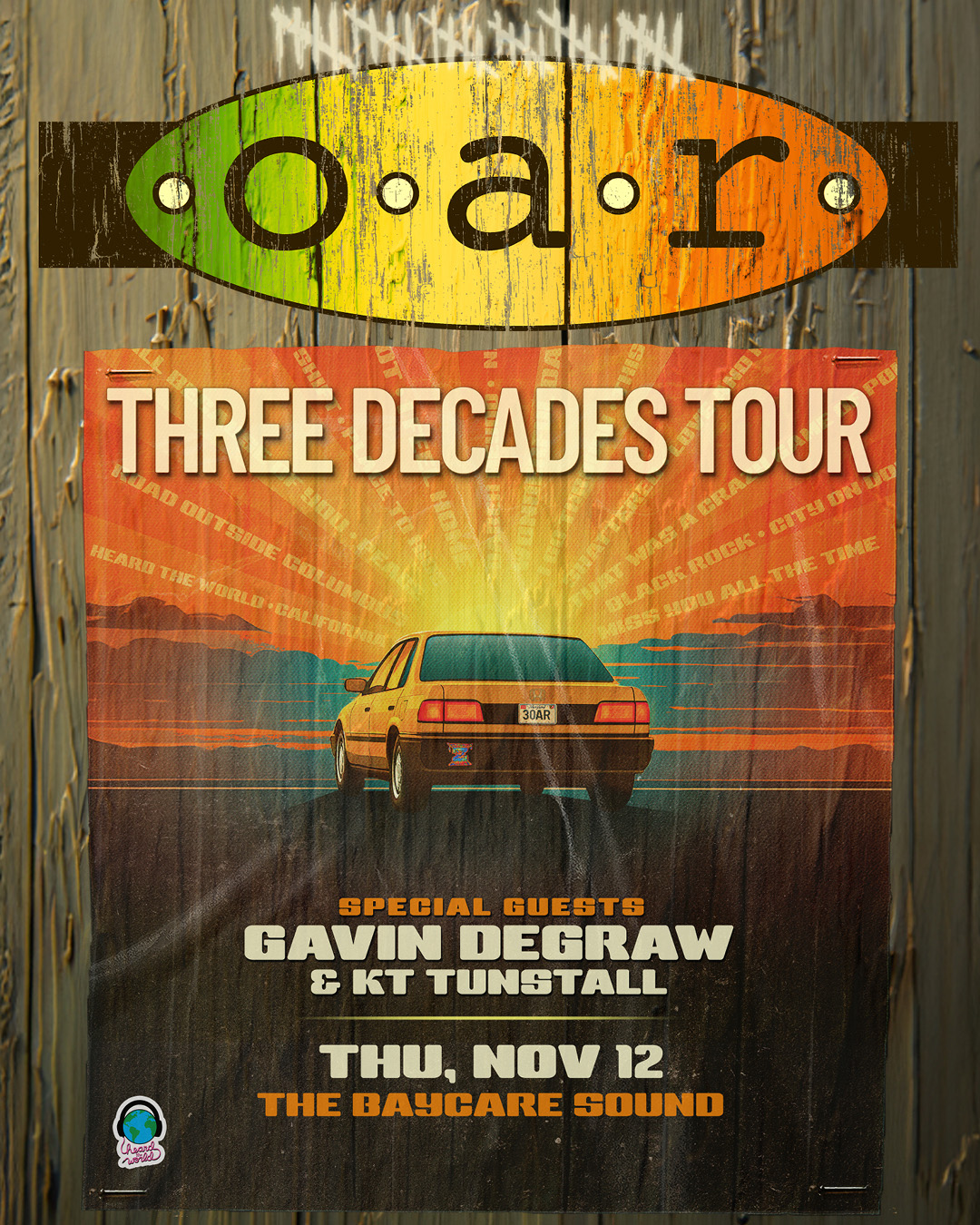O.A.R. — The BayCare Sound — November 12, 2026 flyer