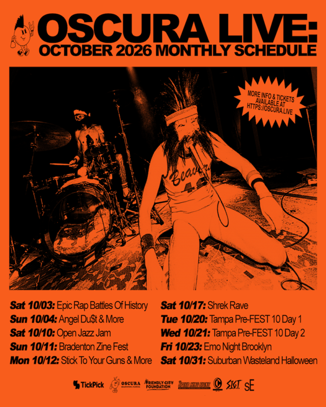 Oscura Live — October schedule