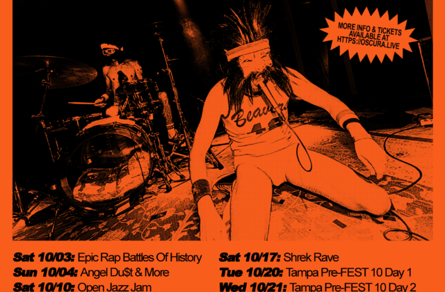 Oscura Live October 2026 monthly schedule