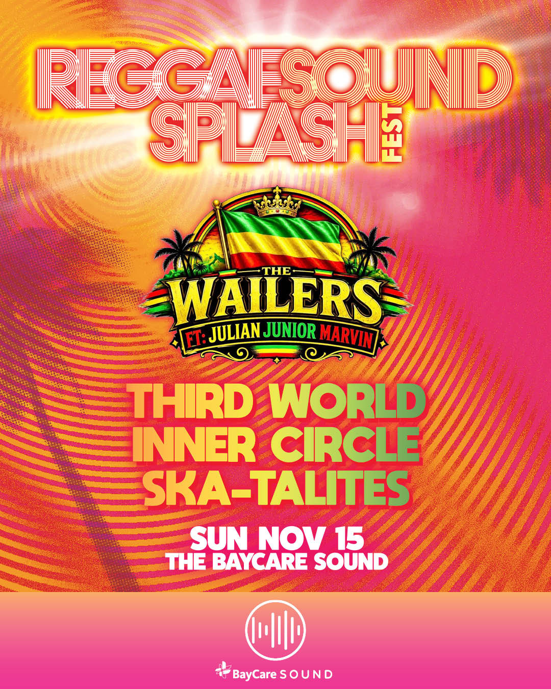 Reggae Sound Splash Fest — The BayCare Sound — November 15, 2026 flyer