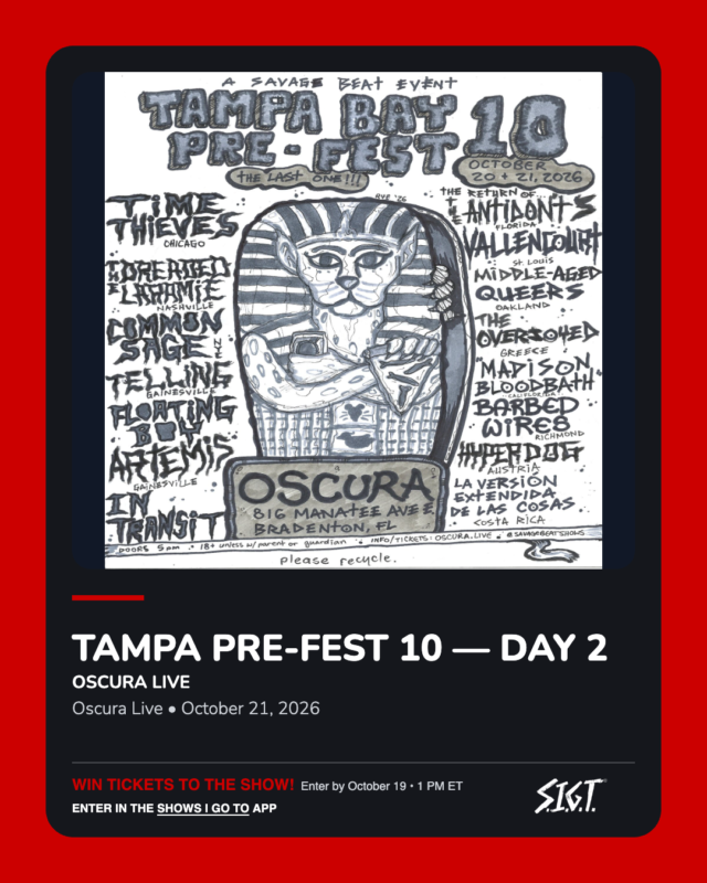 Tampa Pre-FEST Day 2 — Oscura